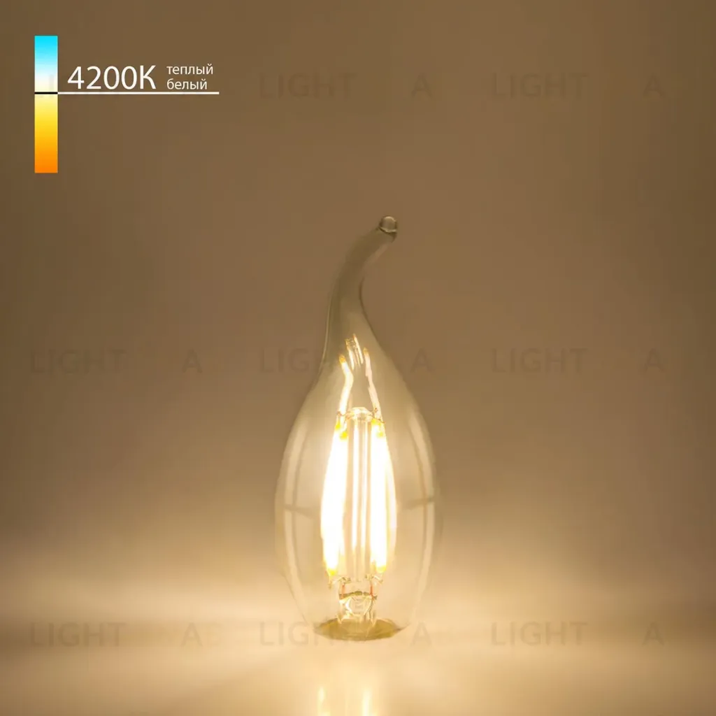 Лампа светодиодная филаментная Elektrostandard BLE1429 E14 9W 4200K прозрачная 4690389151293 4690389151293