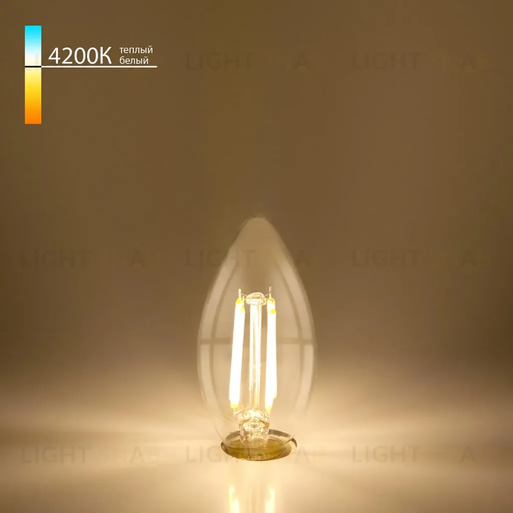 Лампа светодиодная филаментная Elektrostandard BLE1426 E14 9W 4200K прозрачная 4690389151255 4690389151255