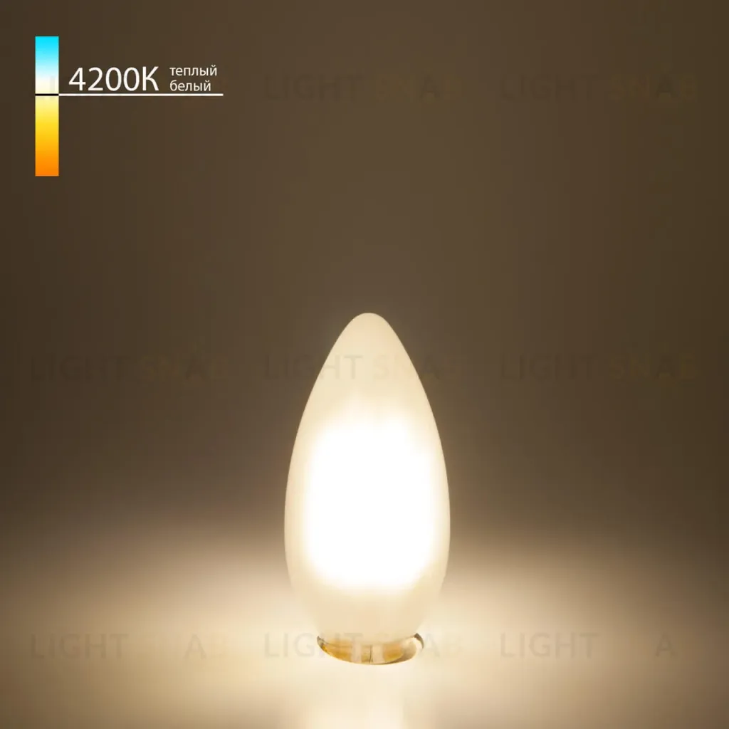 Лампа светодиодная филаментная Elektrostandard E14 7W 4200K матовая 4690389041419 4690389041419
