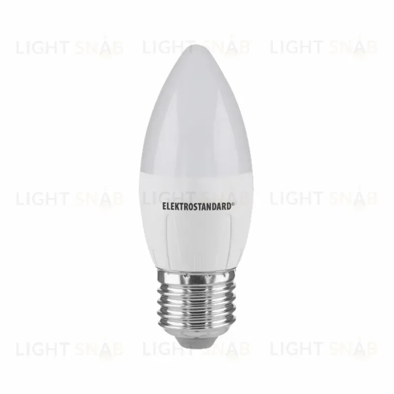 Лампа светодиодная Elektrostandard E27 6W 6500K свеча матовая 4690389056413 4690389056413