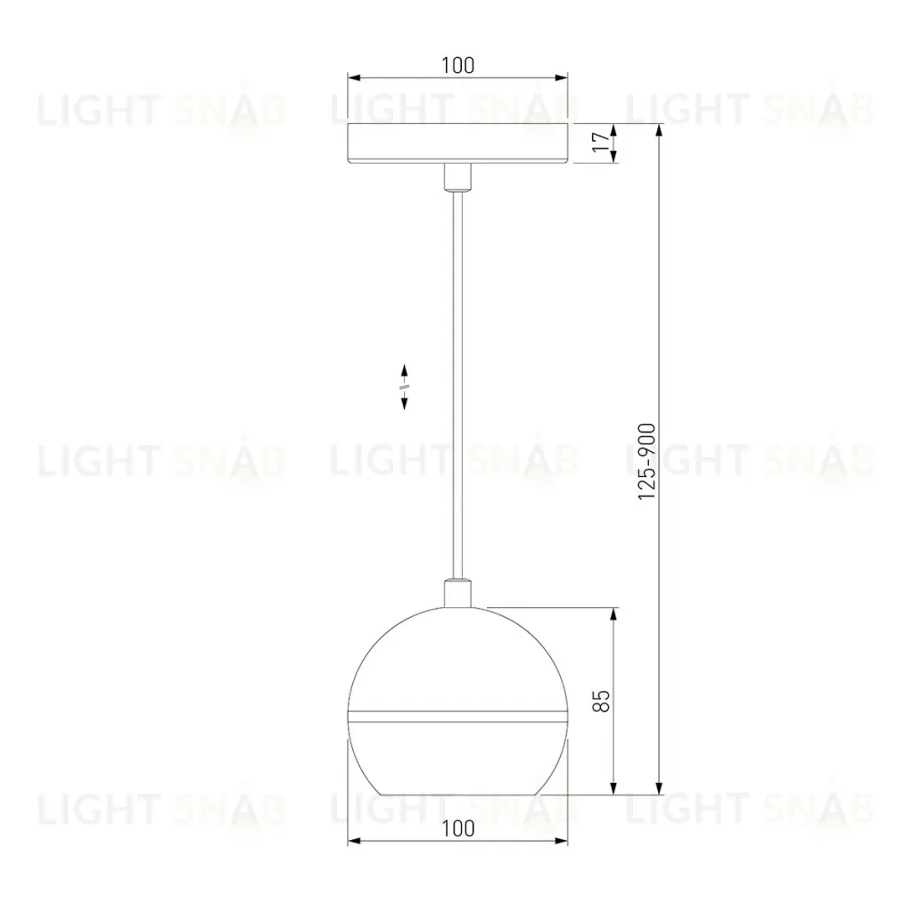 Подвесной светодиодный светильник Elektrostandard DLS023 9W 4200K черный 4690389149122 4690389149122