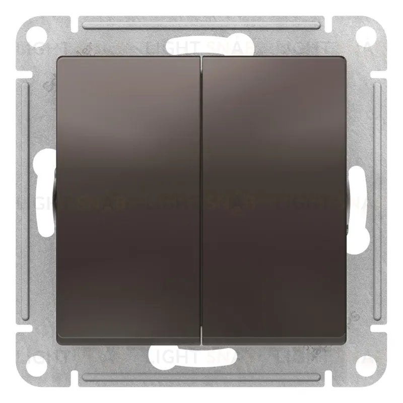 Выключатель двухклавишный Schneider Electric Atlas Design ATN000651 ATN000651
