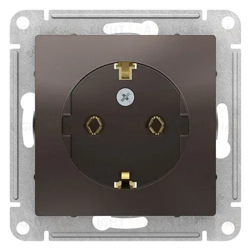 Розетка с заземлением Schneider Electric Atlas design ATN000643 ATN000643