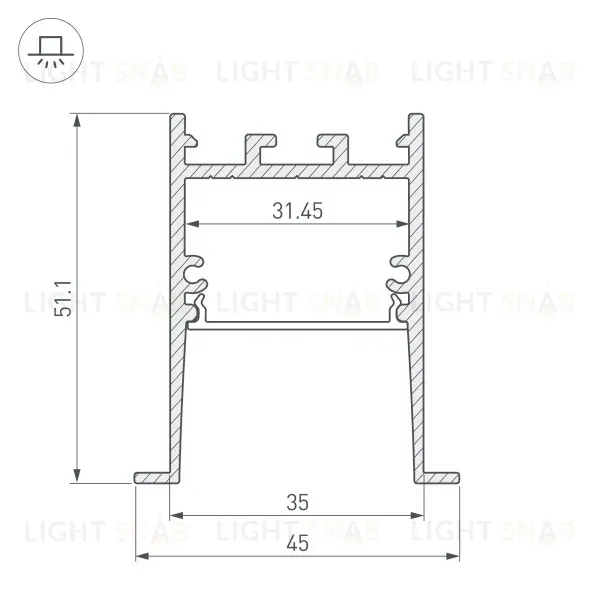 Профиль Arlight SL-COMFORT 031766 031766