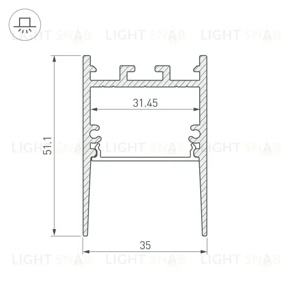 Профиль Arlight SL-COMFORT 031730 031730