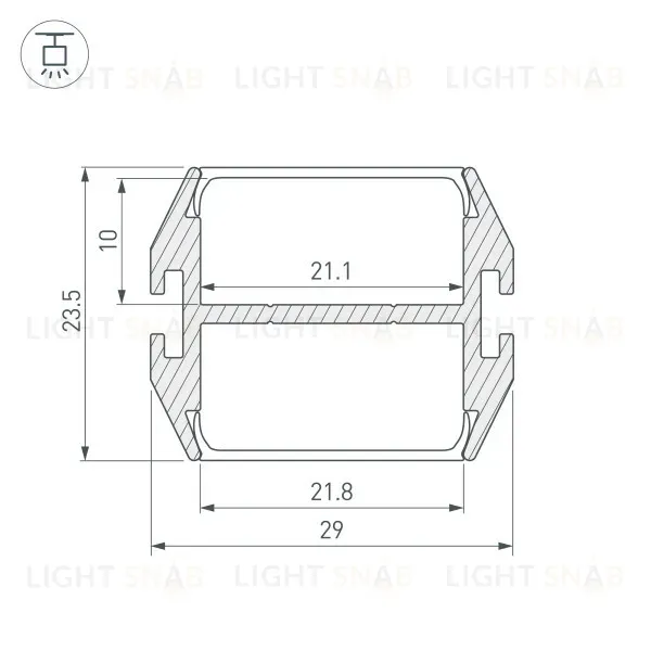 Профиль Arlight PLS-LOCK 032864 032864
