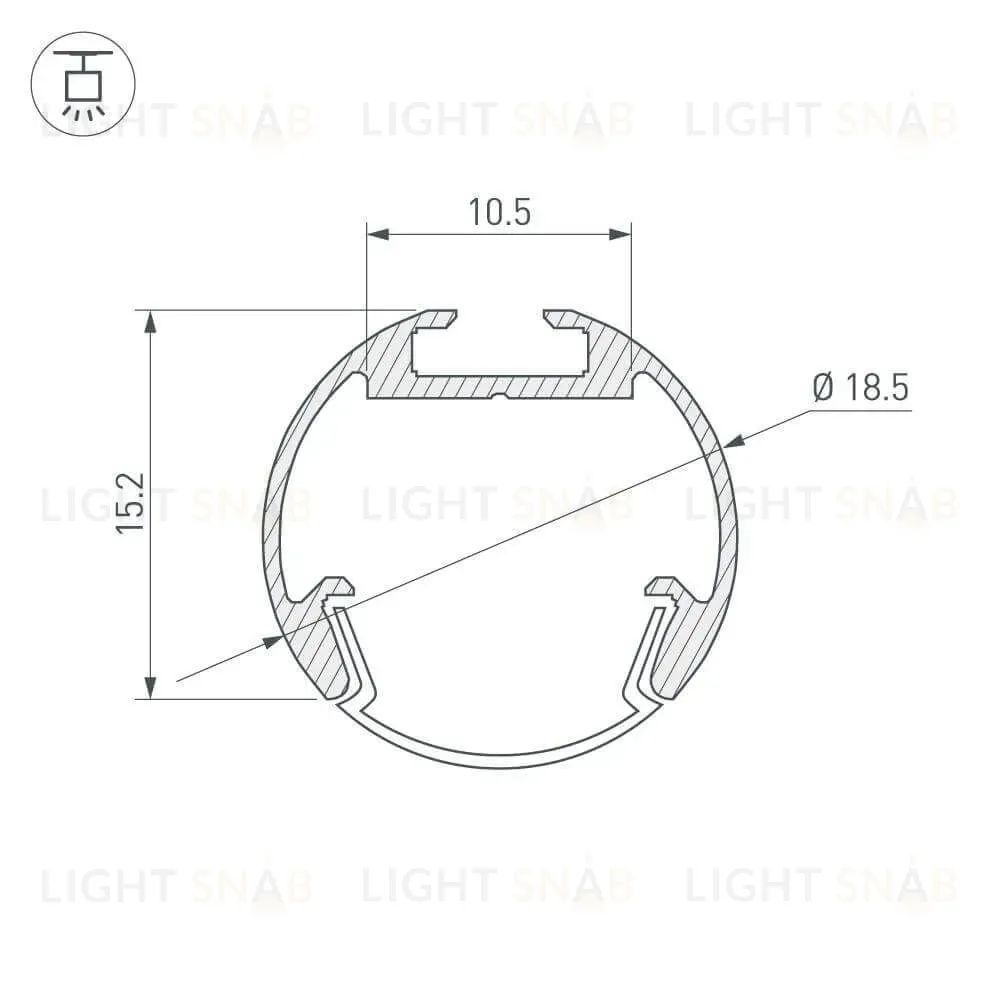 Профиль Arlight ROUND 025482 025482