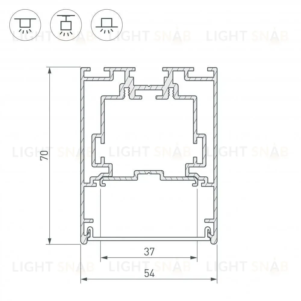 Профиль Arlight S2-LINE-5470 029440 029440
