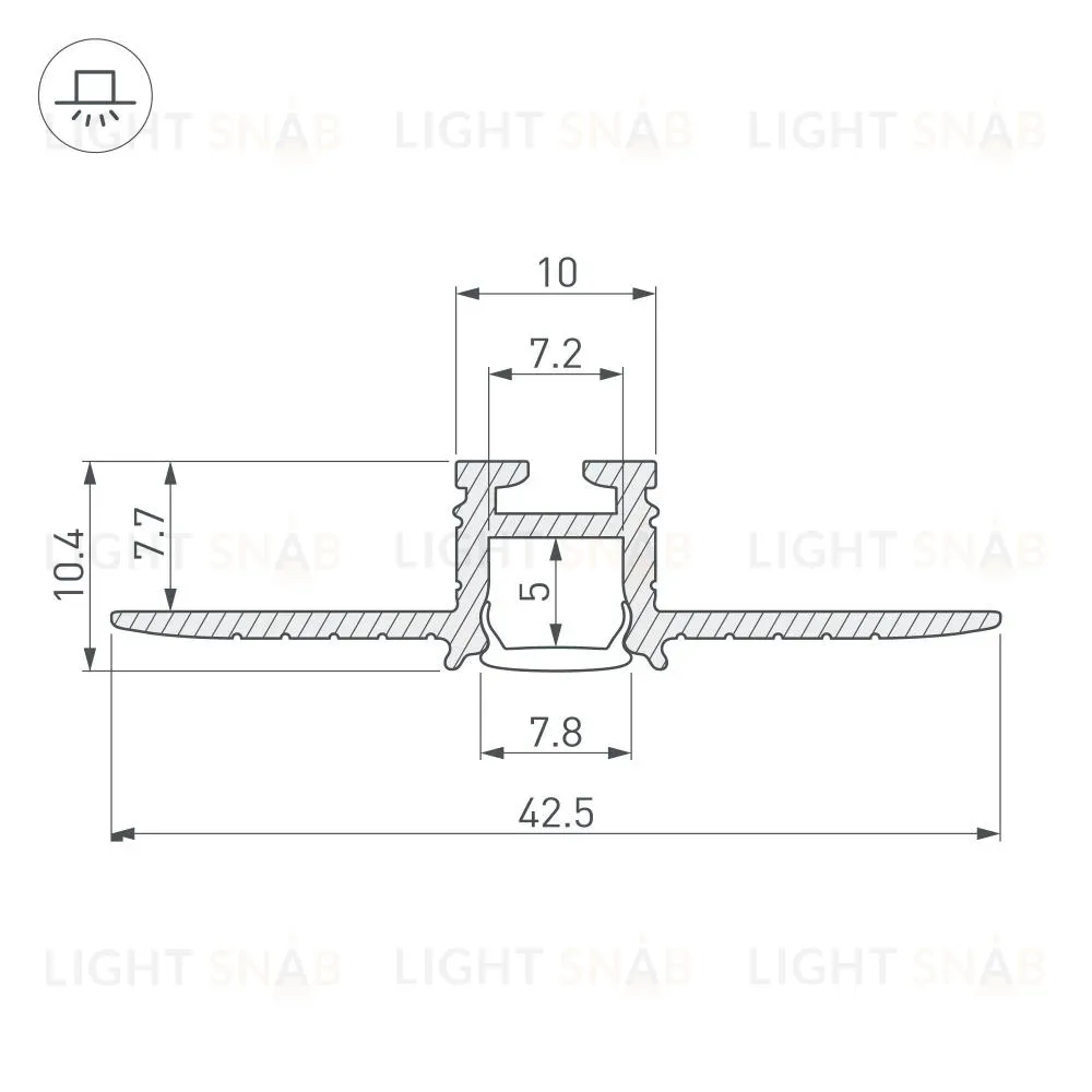 Профиль Arlight PIK-F-HIDE 030563 030563