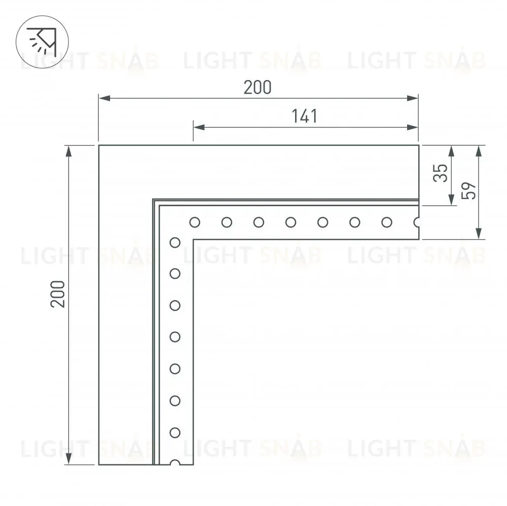 Соединитель профиля Arlight SL-LINIA 030100 030100