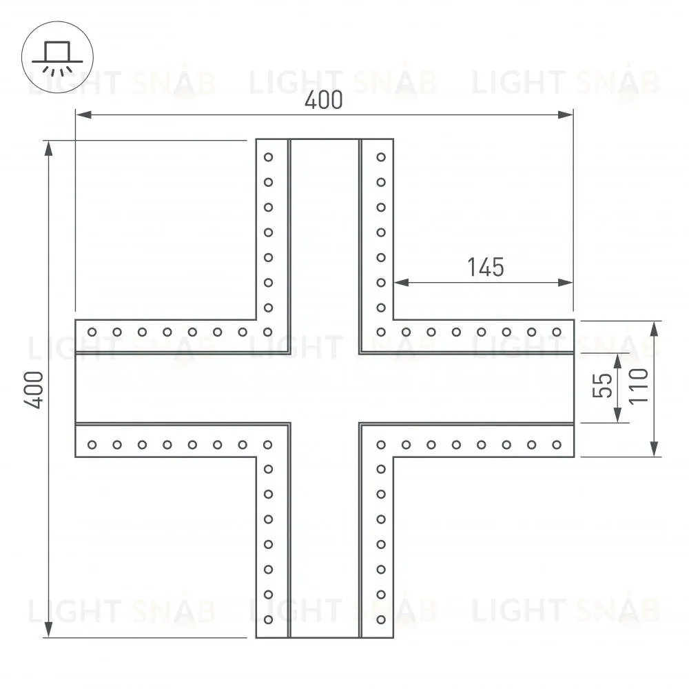 Соединитель профиля Arlight SL-LINIA 030134 030134