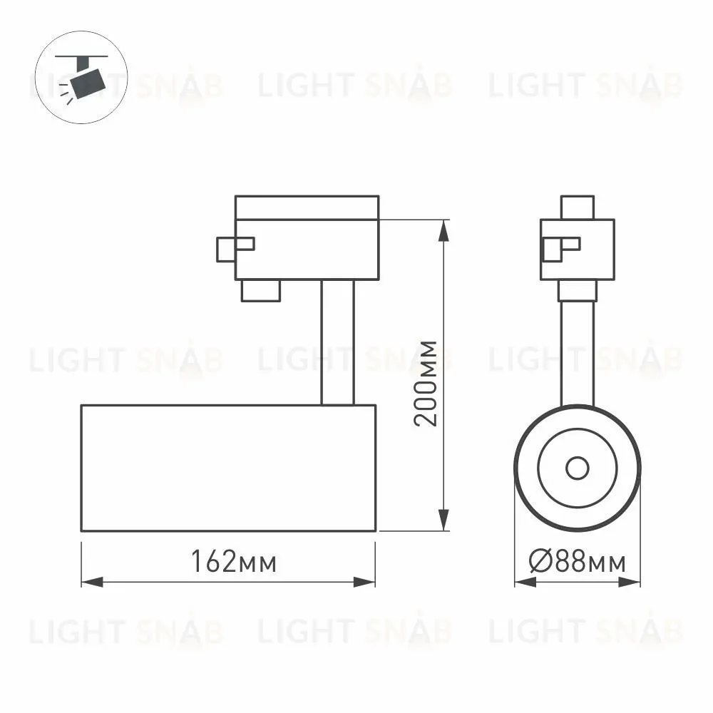 Трековый светильник Arlight LGD-4TR black 024628(1) 024628(1)
