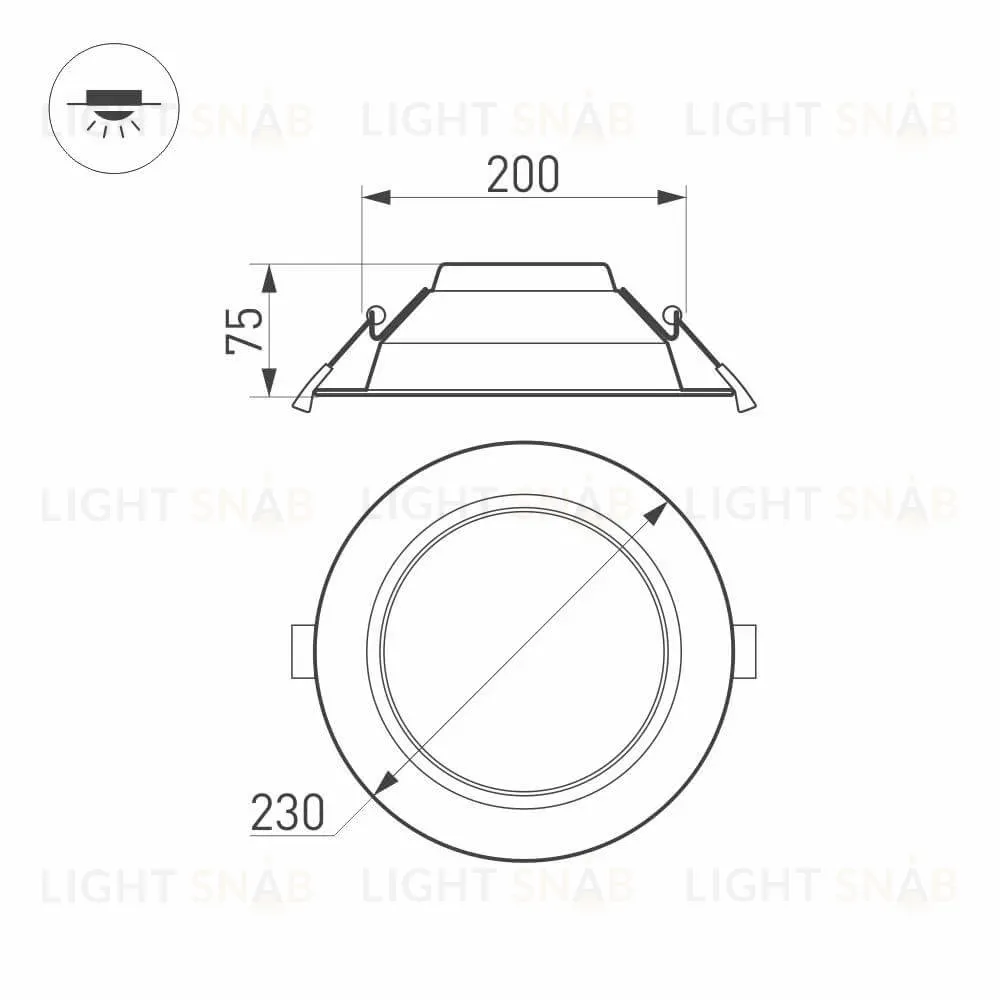 Встраиваемый светильник Arlight Cyclone 023218(2) 023218(2)