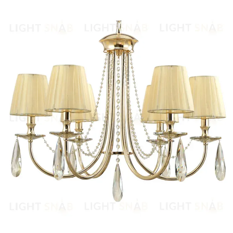 Подвесная люстра Crystal Lux Victoria SP6 Gold/Amber Victoria SP6 Gold/Amber