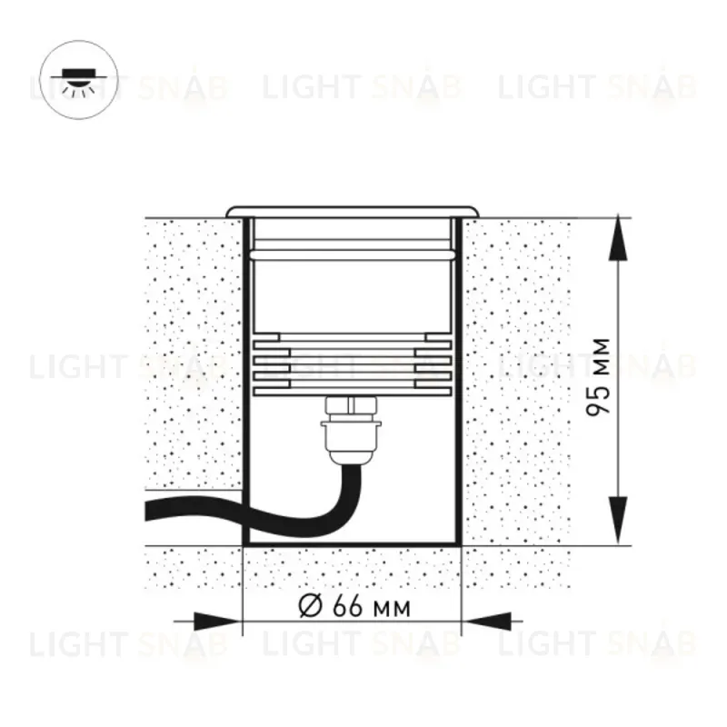 Ландшафтный светодиодный светильник Arlight LTD-Ground-Tilt-R80-9W Day4000 032213 032213