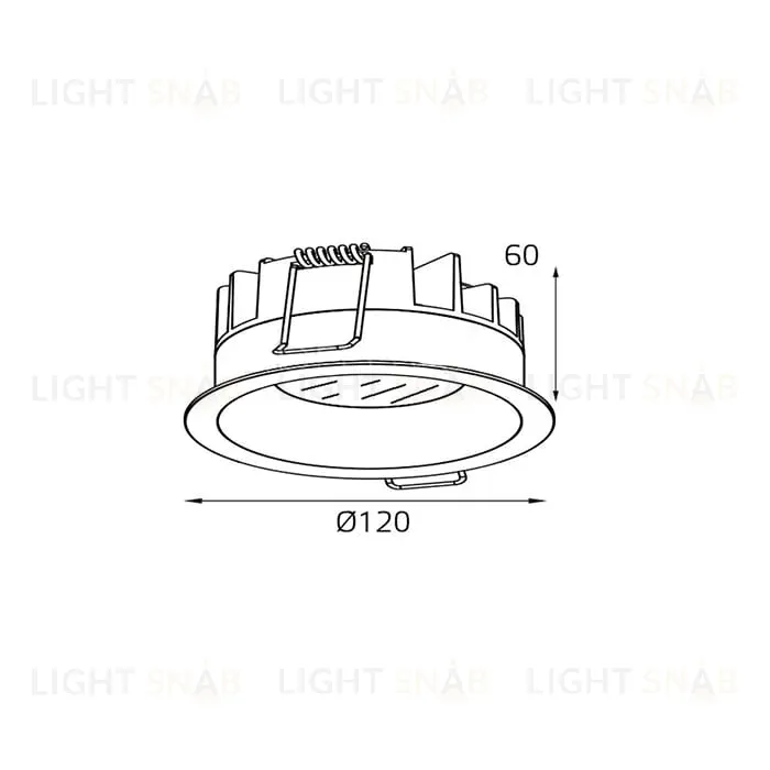 Встраиваемый светодиодный светильник Italline IT06-6012 white 4000K IT06-6012 white 4000K