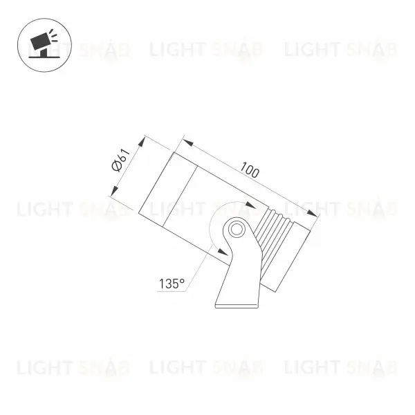 Уличный светодиодный светильник Arlight ALT-Ray-R61-15W Day4000 032558 032558