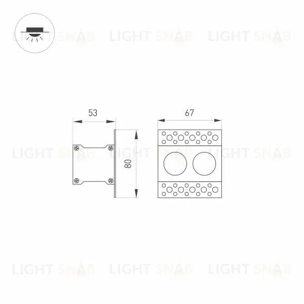 Встраиваемый светодиодный светильник Arlight MS-Orient-Built-Trimless-TC-S38x67-5W Day3000 031923 031923