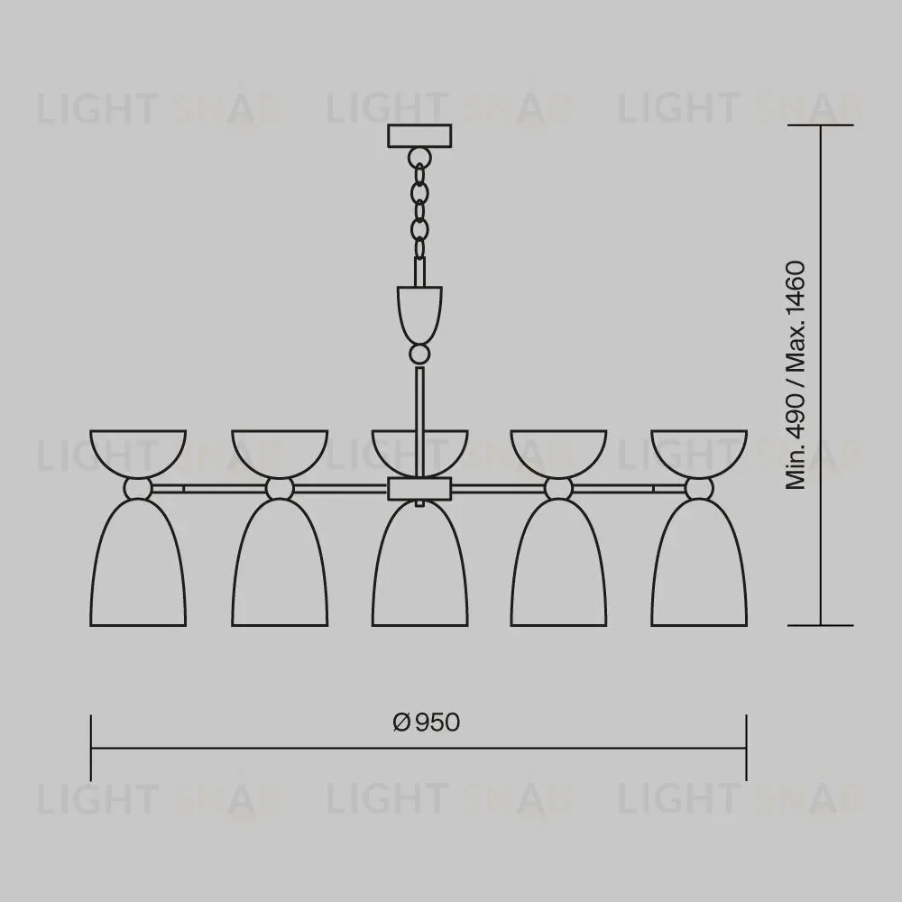 Подвесная люстра Maytoni Cloches MOD113PL-07W MOD113PL-07W