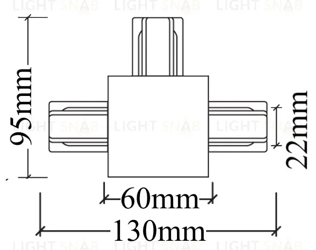 Коннектор Т-образный Crystal Lux CLT 0.2211 02 BL CLT 0.2211 02 BL