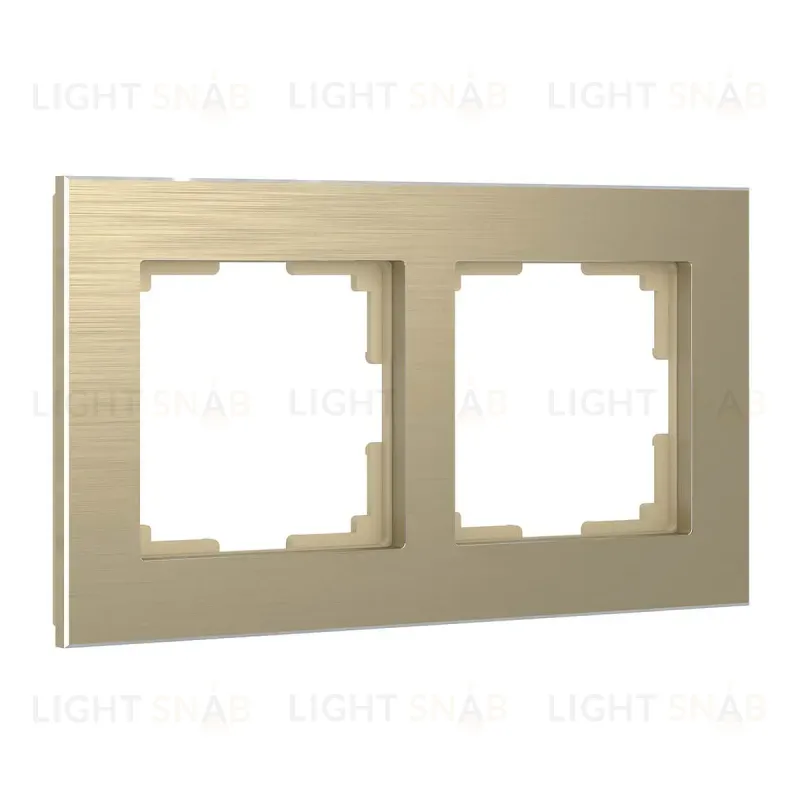 Рамка Werkel Aluminium на 2 поста шампань алюминий W0021711 4690389158148 4690389158148