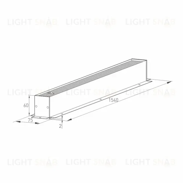 Шинопровод магнитный встраиваемый Arlight Mag-Track-4560-F-1540 026900(1) 026900(1)