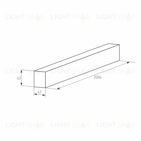 Шинопровод магнитный Arlight Mag-Track-4563-2000 028068(1) 028068(1)