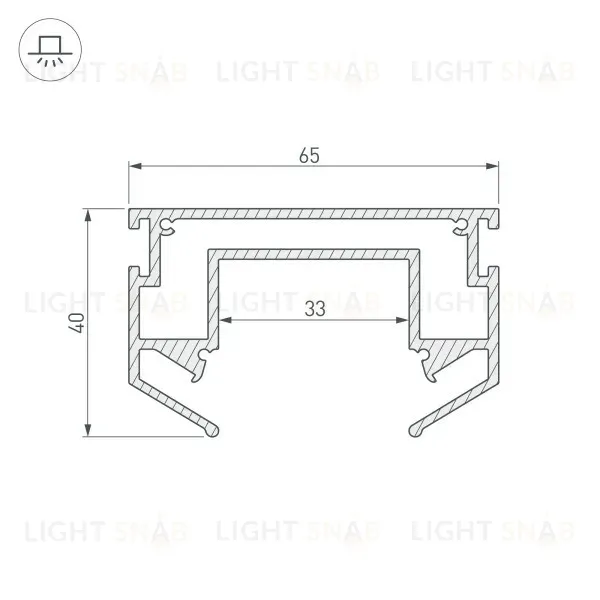 Профиль-держатель Arlight LGD-Strech-4TR-2000 033090 033090