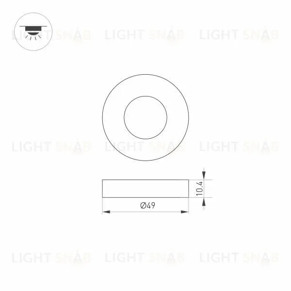 Накладка Arlight ART-Deck-Cap-Roll-R50 024930 024930