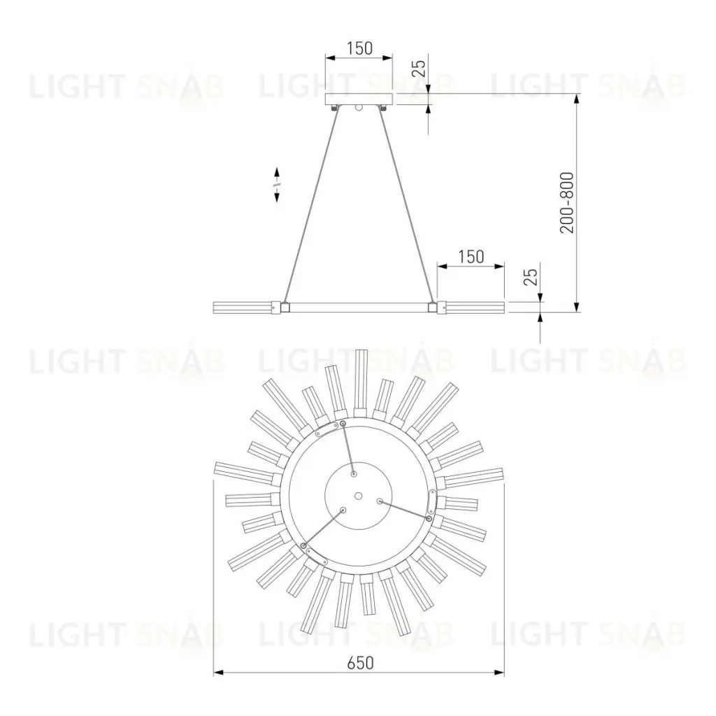 Подвесной светильник Bogates Sole 557 Smart a047292 557 Smart