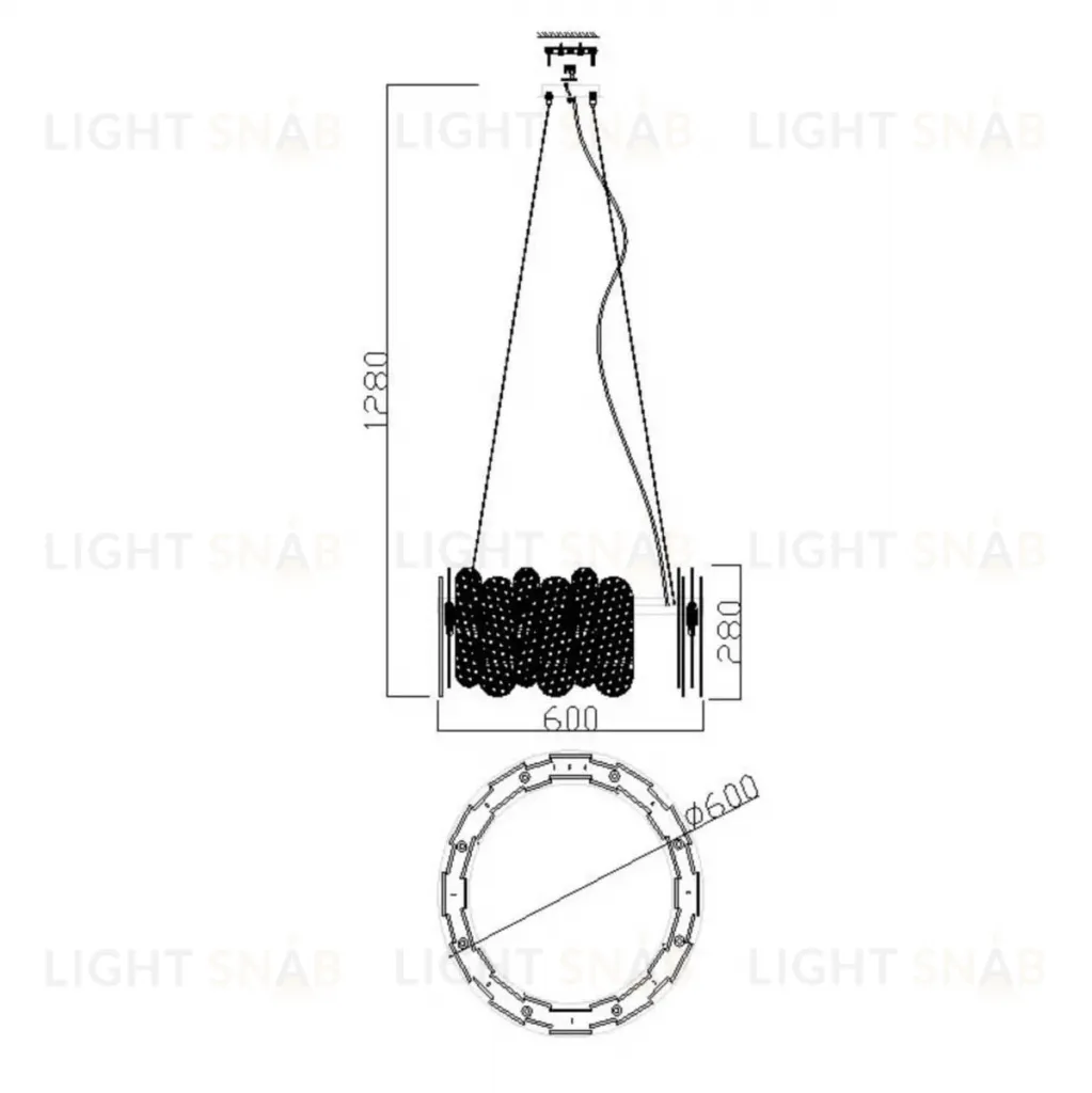 Подвесная люстра Freya Deserto FR5141PL-08BS FR5141PL-08BS