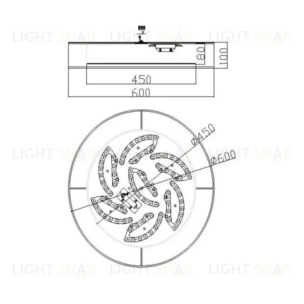 Потолочный светильник Freya Zoticus FR6005CL-L48G FR6005CL-L48G