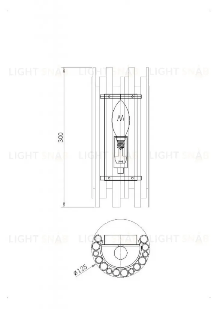 Настенный светильник Maytoni Coliseo MOD136WL-01BS MOD136WL-01BS
