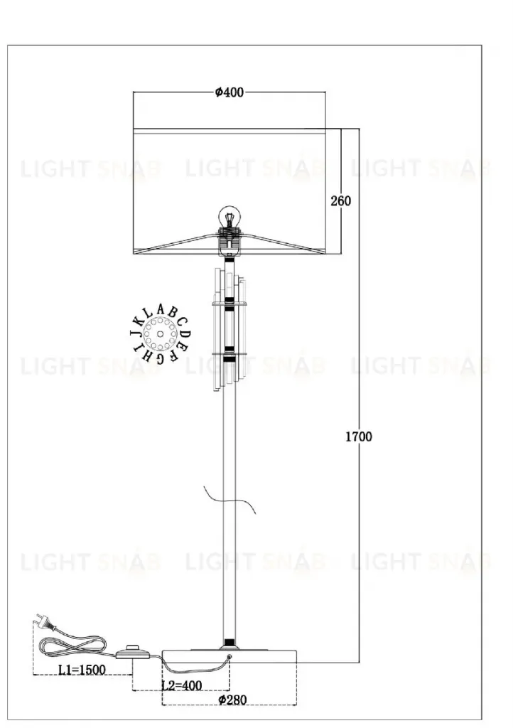 Торшер Maytoni Alloro MOD088FL-01BS MOD088FL-01BS