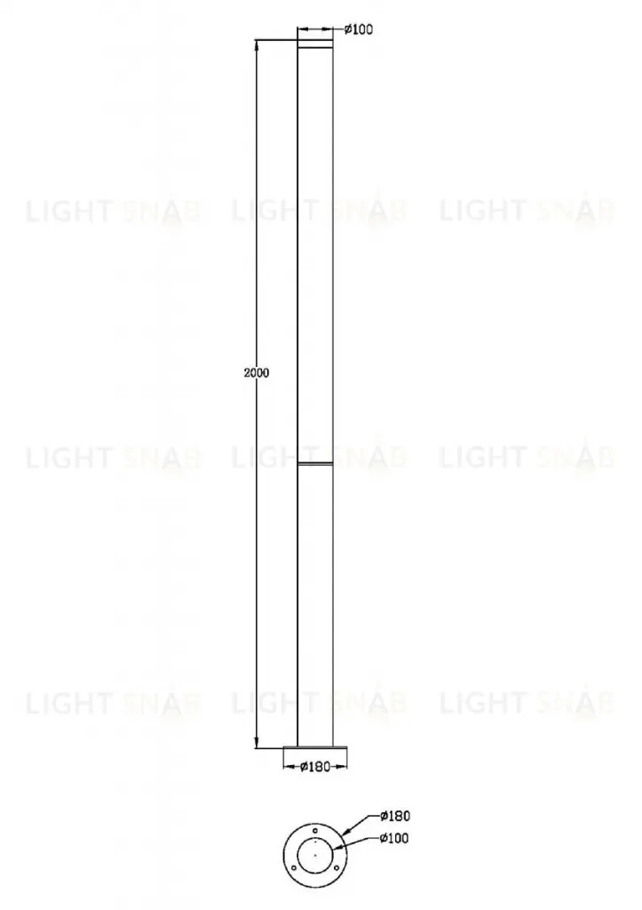 Ландшафтный светильник Maytoni Ginza O041FL-L100B3K O041FL-L100B3K