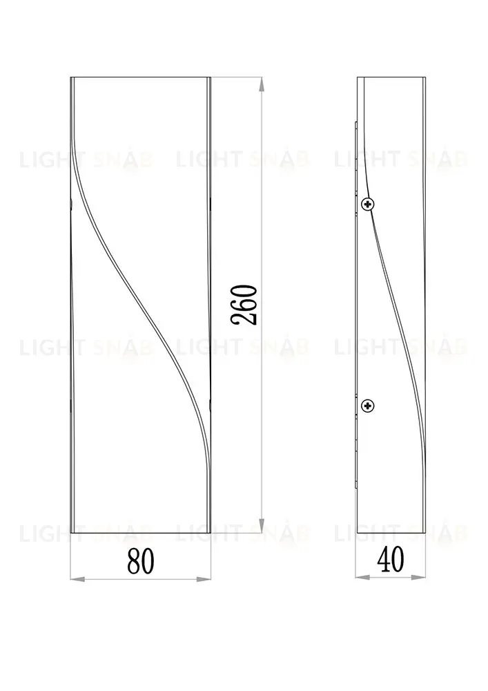 Уличный настенный светильник Maytoni Twist O040WL-L11B3K O040WL-L11B3K
