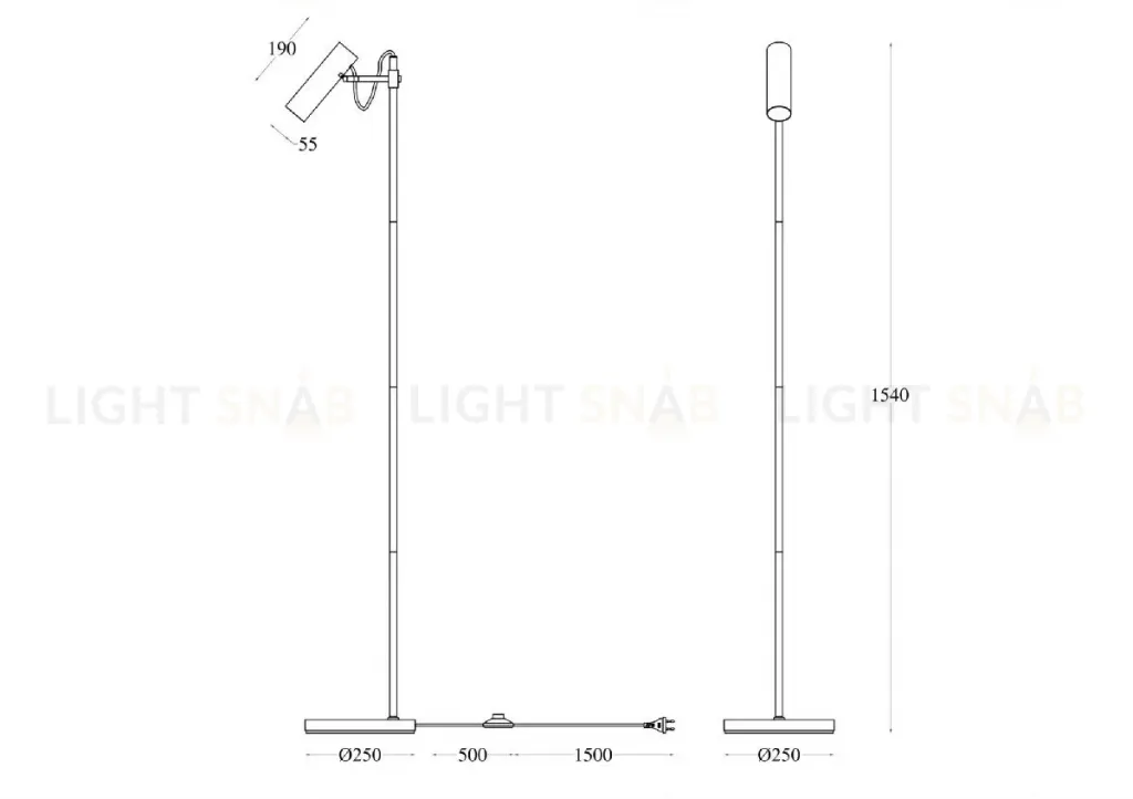 Торшер Maytoni Technical Bansky MOD129FL-01W MOD129FL-01W