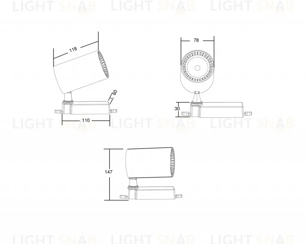Трековый светильник Maytoni Technical Vuoro TR029-3-10W4K-W TR029-3-10W4K-W