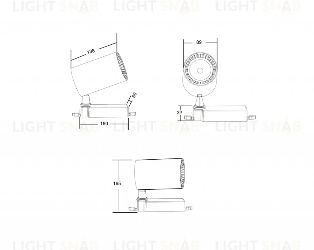 Трековый светильник Maytoni Technical Vuoro TR029-3-30W3K-W TR029-3-30W3K-W