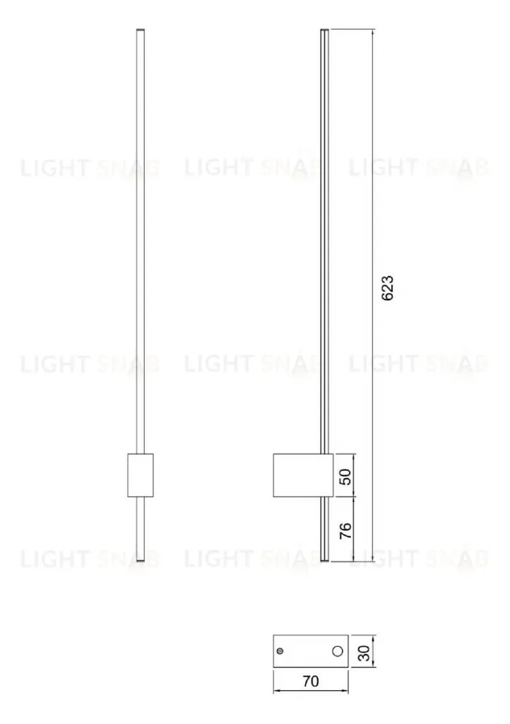 Бра Maytoni Technical Pars C070WL-L6GB3K C070WL-L6GB3K