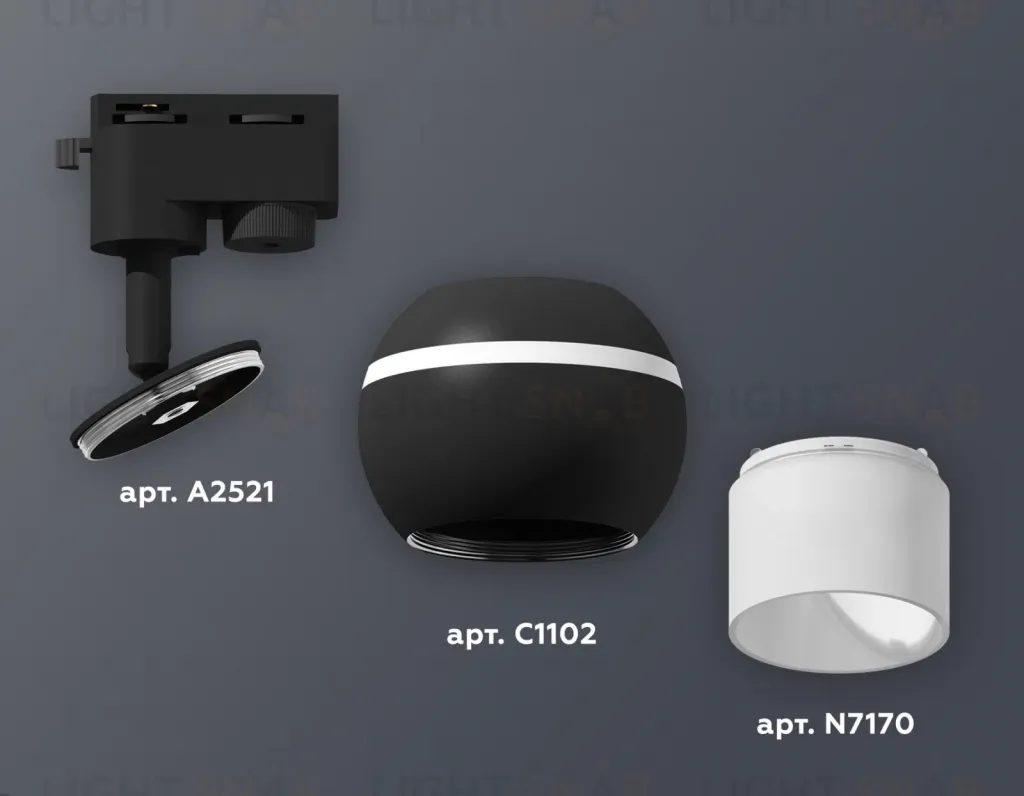 Трековый однофазный светильник с подсветкой Ambrella Light Track System XT1102072 (A2521, C1102, N7170) XT1102072