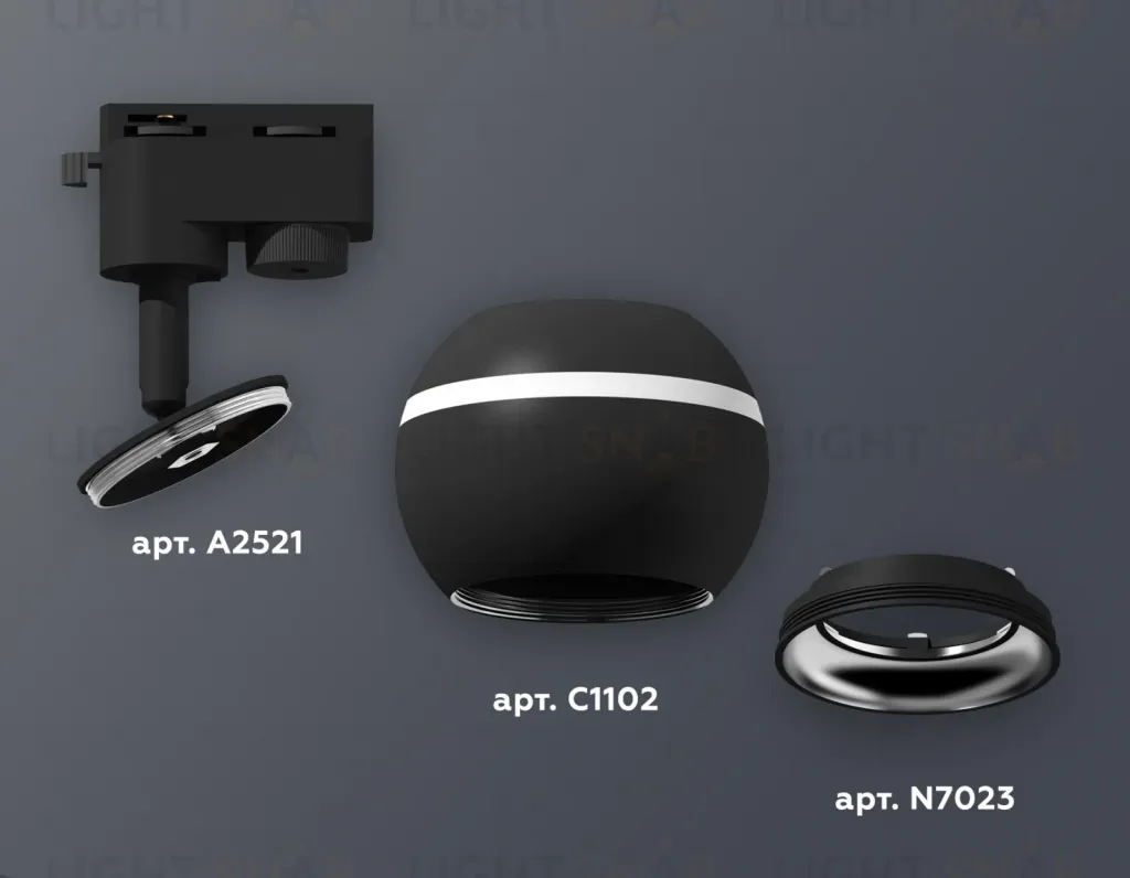 Трековый однофазный светильник с подсветкой Ambrella Light Track System XT1102042 (A2521, C1102, N7023) XT1102042