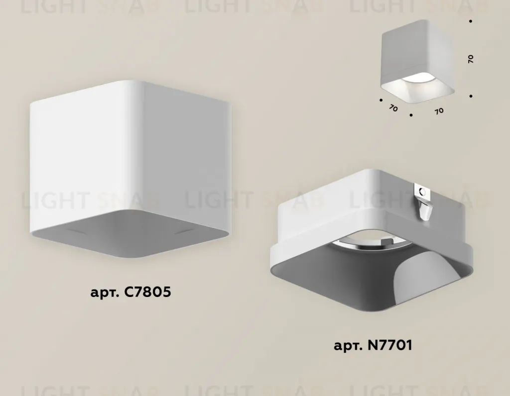 Накладной светильник Ambrella Light Techno XS7805001 (C7805, N7701) XS7805001