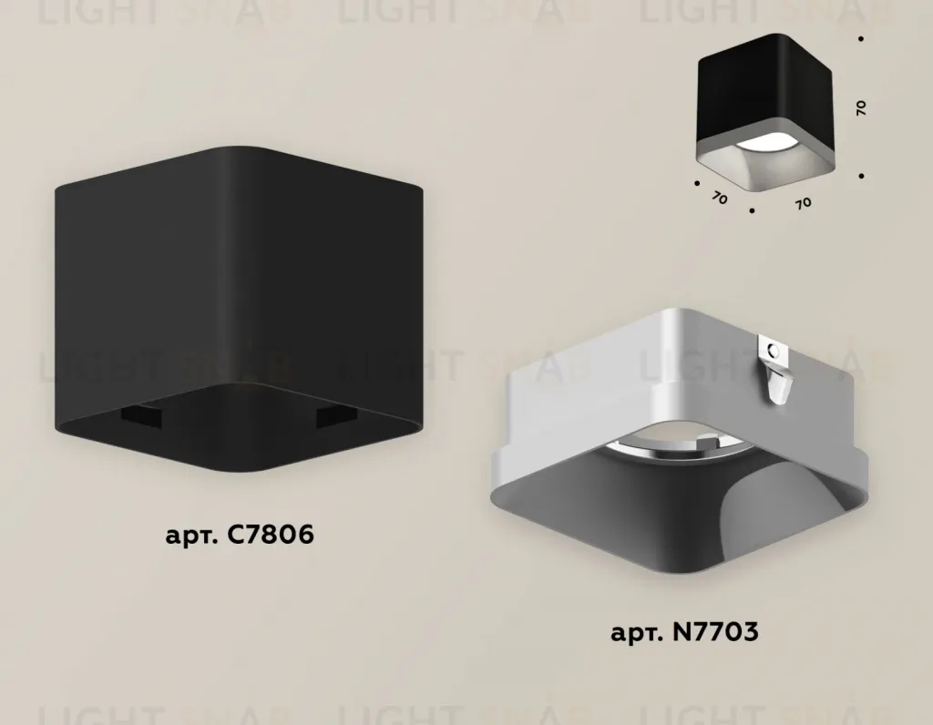 Накладной светильник Ambrella Light Techno XS7806003 (C7806, N7703) XS7806003