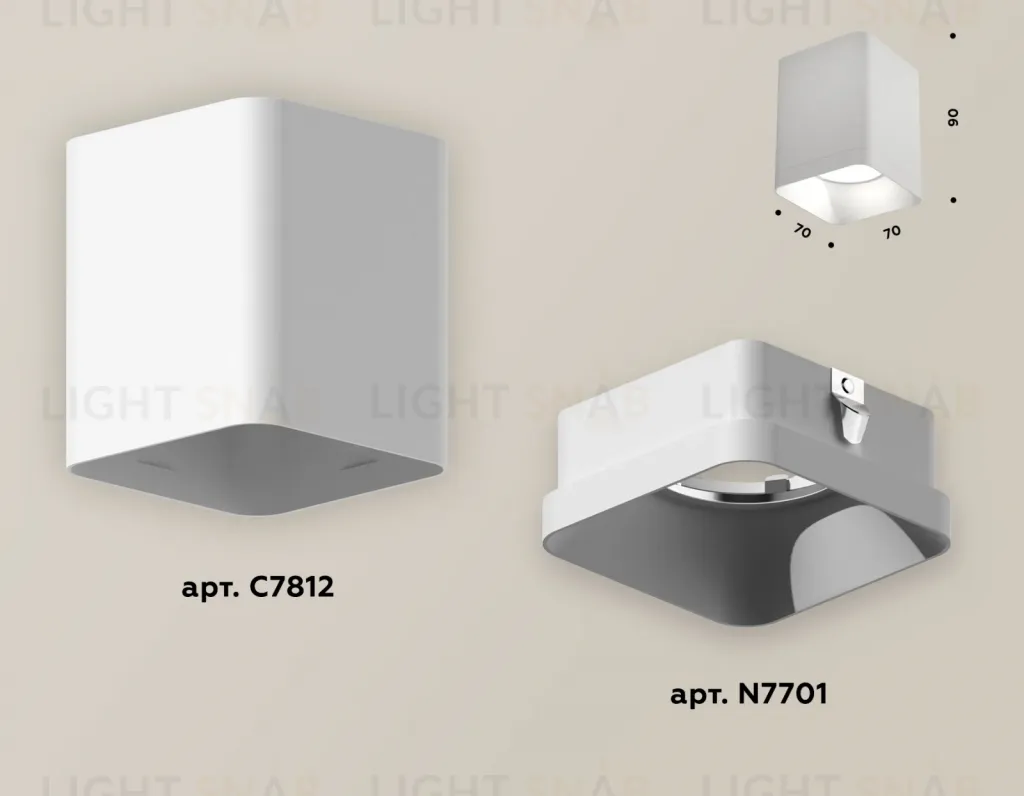 Накладной светильник Ambrella Light Techno XS7812001 (C7812, N7701) XS7812001