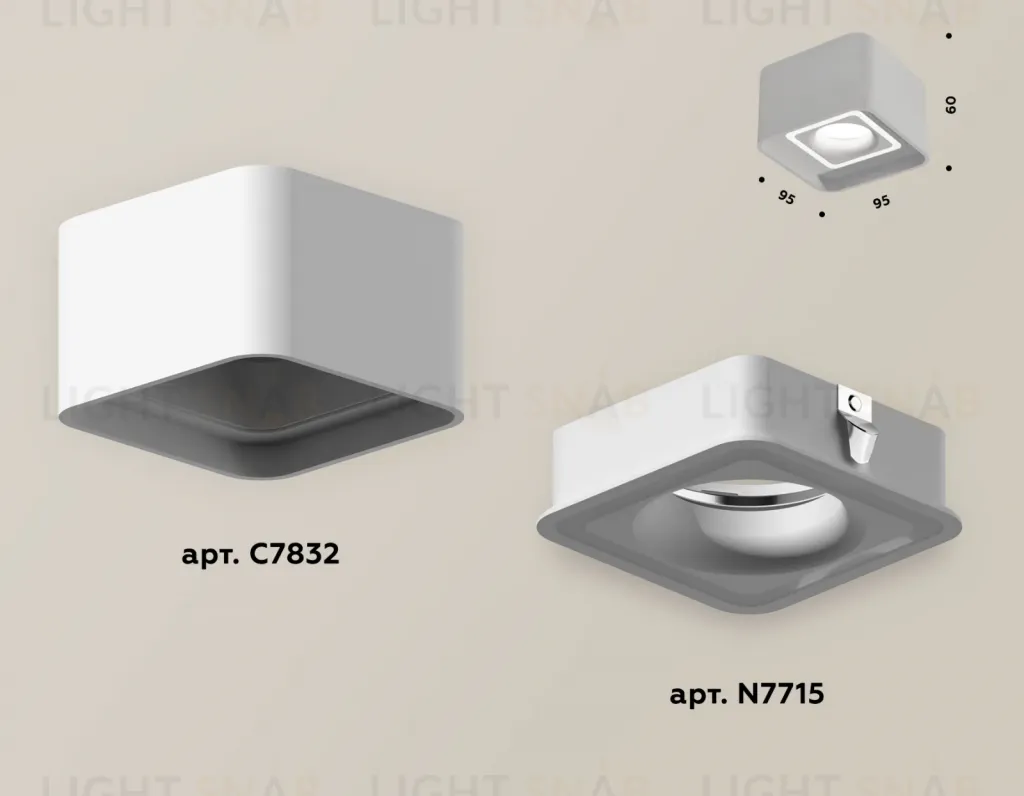 Накладной светильник Ambrella Light Techno XS7832020 (C7832, N7715) XS7832020