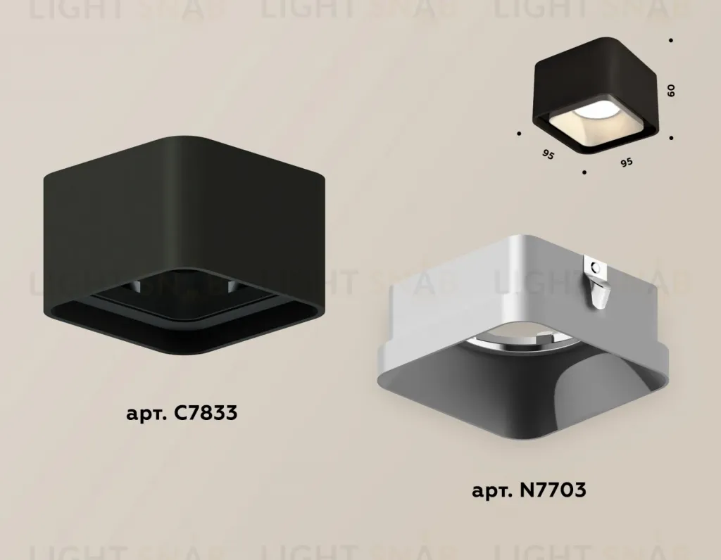 Накладной светильник Ambrella Light Techno XS7833003 (C7833, N7703) XS7833003