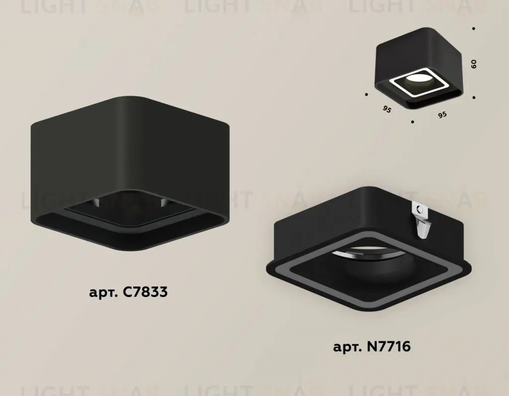 Накладной светильник Ambrella Light Techno XS7833020 (C7833, N7716) XS7833020