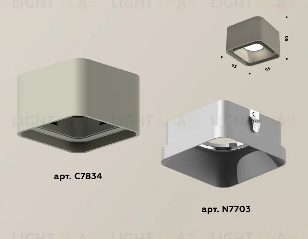 Накладной светильник Ambrella Light Techno XS7834003 (C7834, N7703) XS7834003