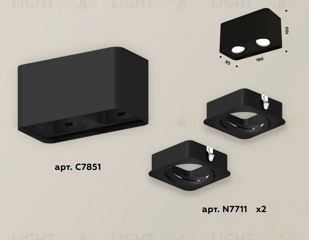 Накладной светильник Ambrella Light Techno XS7851010 (C7851, N7711) XS7851010